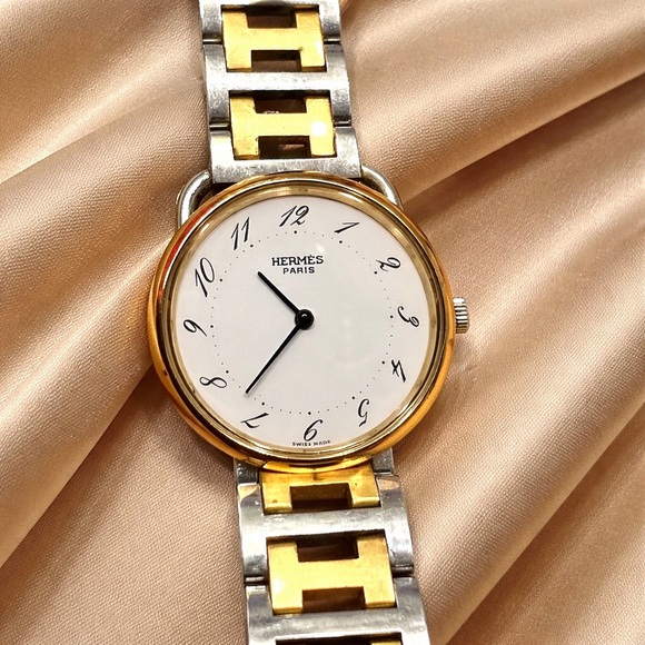 Hermes Accessories - Hermès Arceau Dual-Tone Bracelet Watch